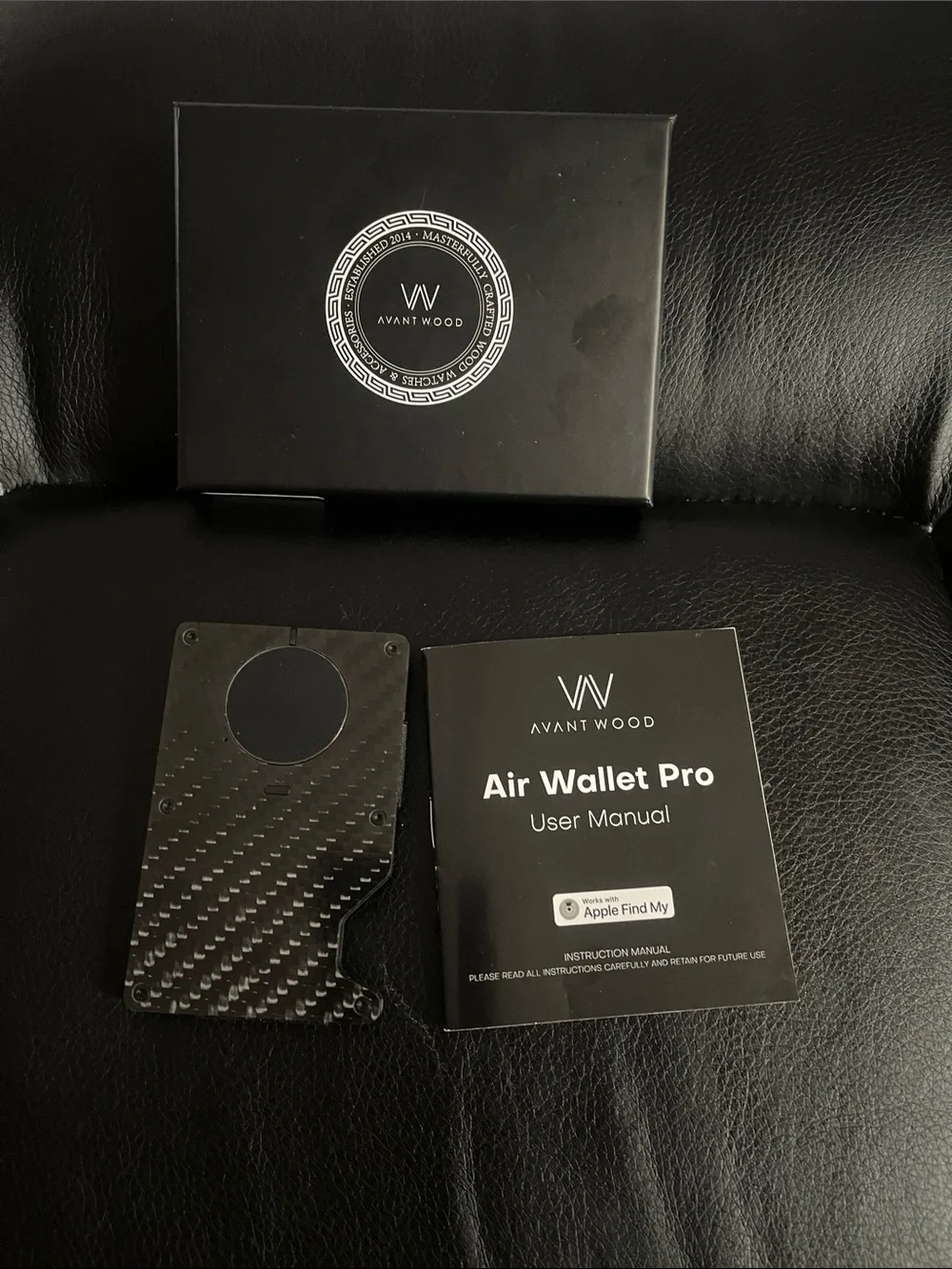 Air Wallet Pro - Carbon Black RFID Card Holder